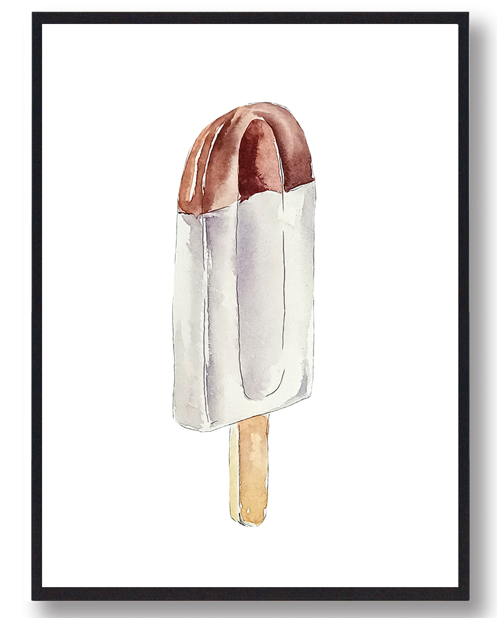 Kæmpe Håndtegnet Plakat med Slik og Is - Fantastisk Udsalg!