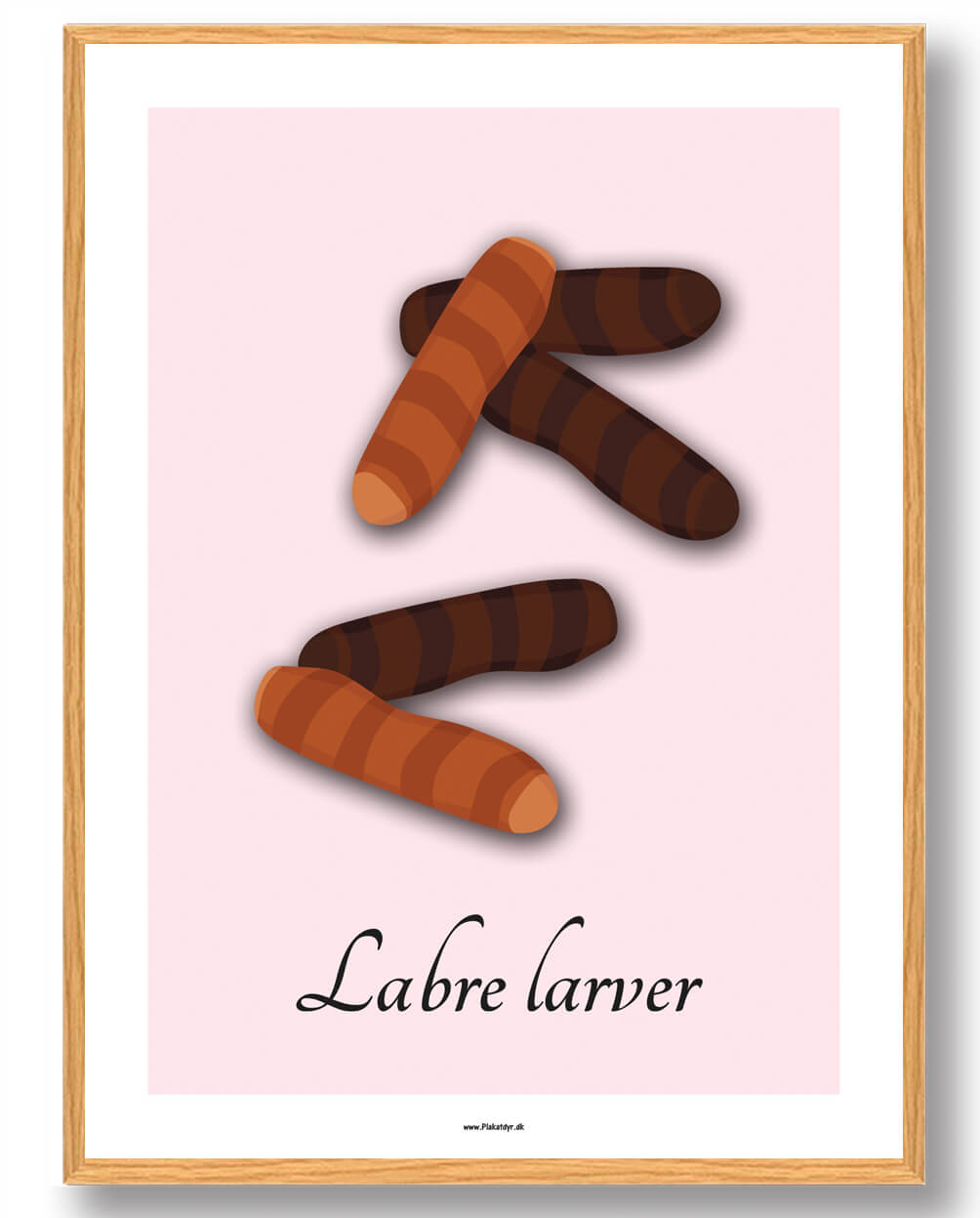 Labre Larver Plakat - Retro Slik til Væggen