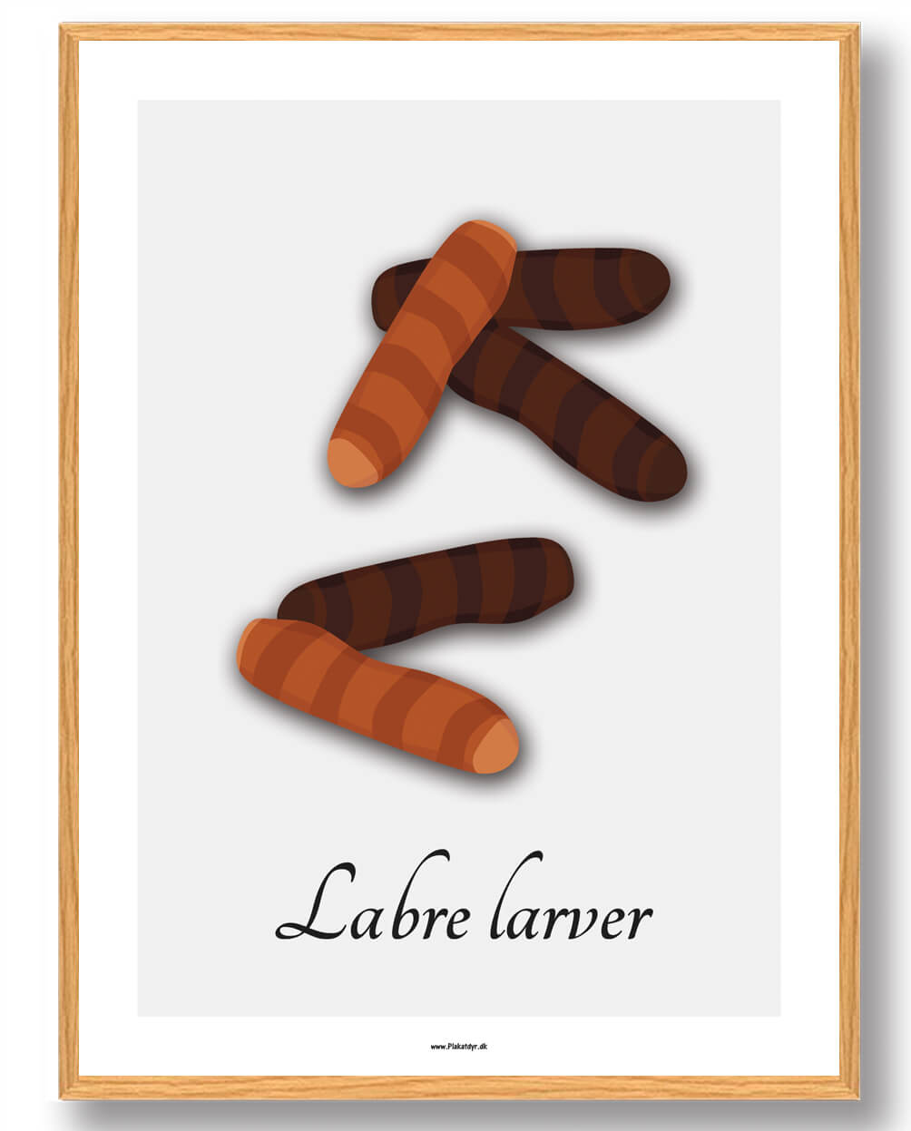 Labre Larver Plakat - Retro Slik til Væggen