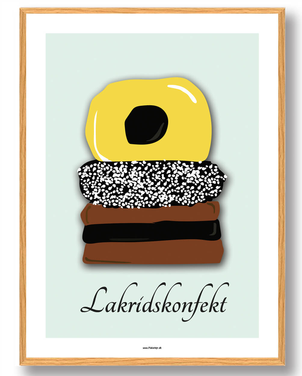 Lakridskonfekt Plakat - Søde minder hele året rundt