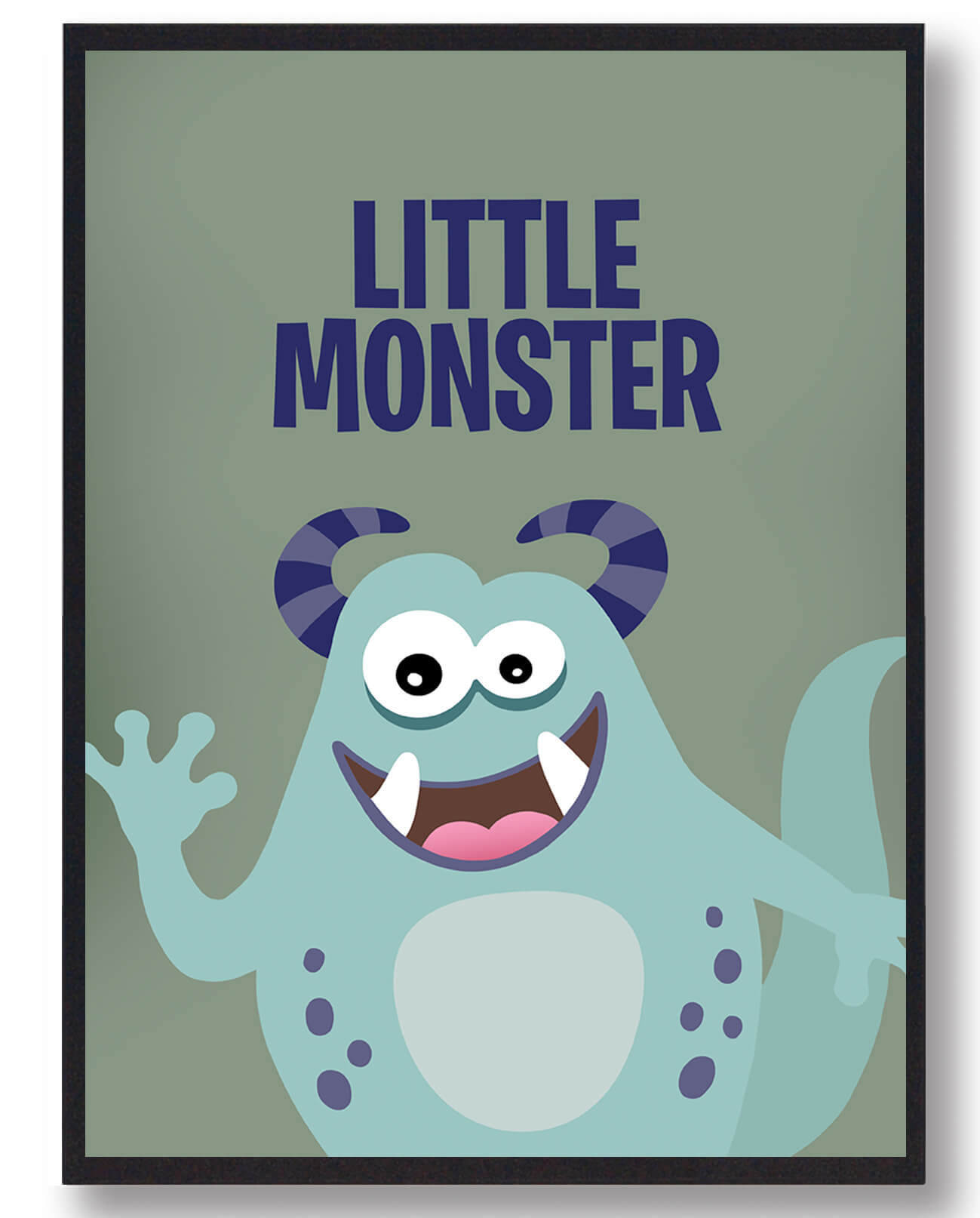 Sød Monster Plakat til Børneværelset - Fantastisk Udsalg!