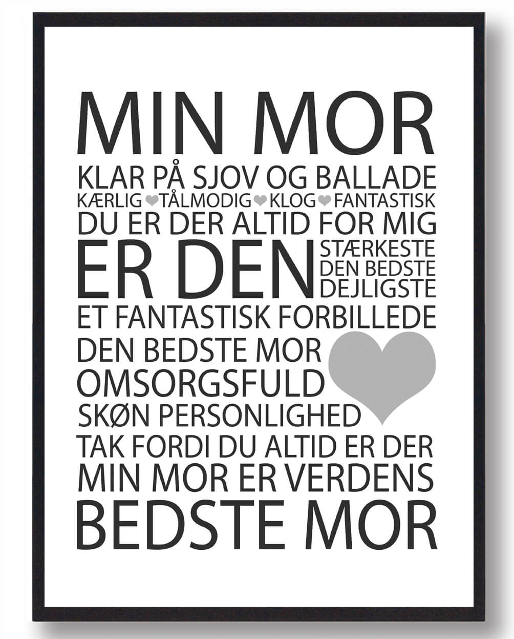 Min Mor Plakat - En hjertevarm hyldest til mødre