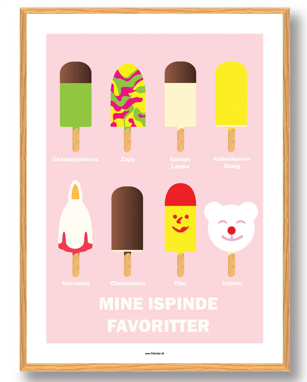 Mine Ispinde Favoritter - Plakat til Sommerstemning