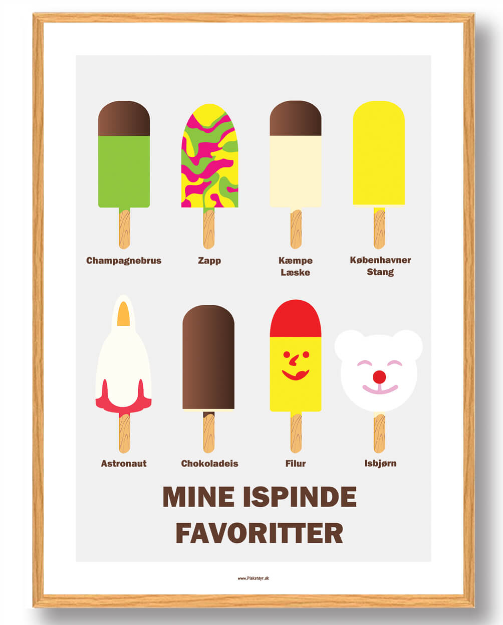 Mine Ispinde Favoritter - Plakat til Sommerstemning