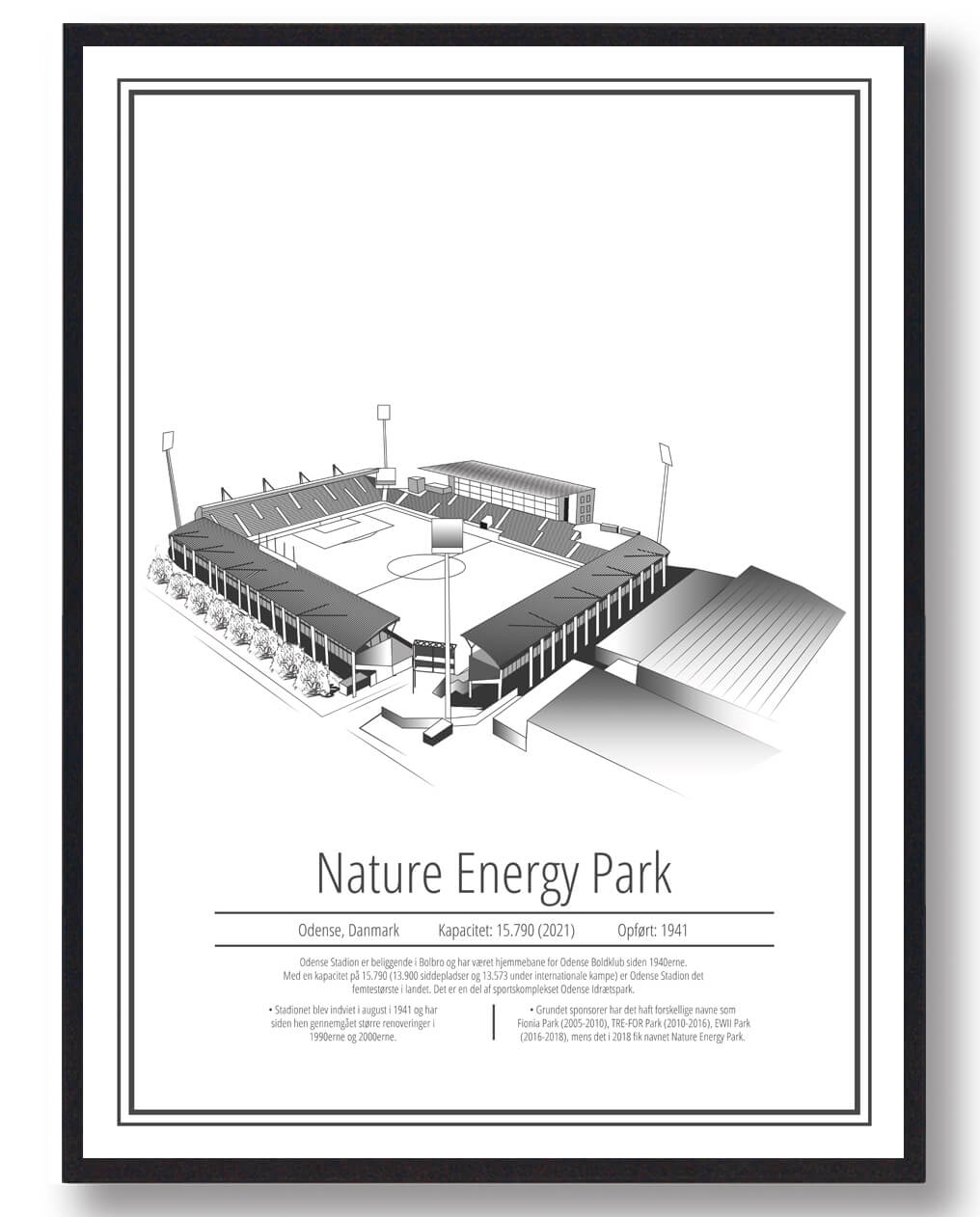 Nature Energy Park OB Plakat – Fodboldplakat til Fans