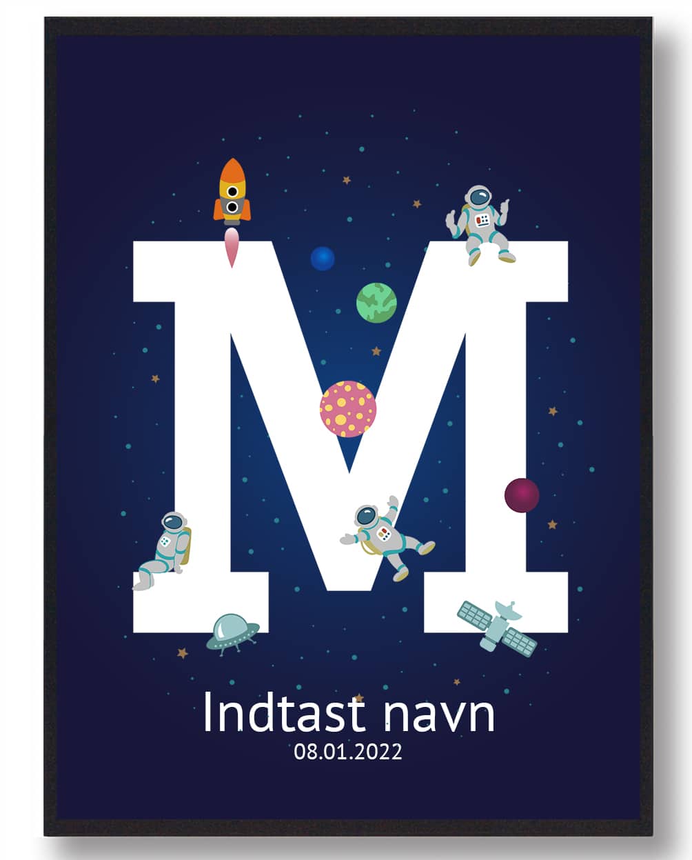 Navneplakat til Børneværelse - Eventyrlig Dekoration