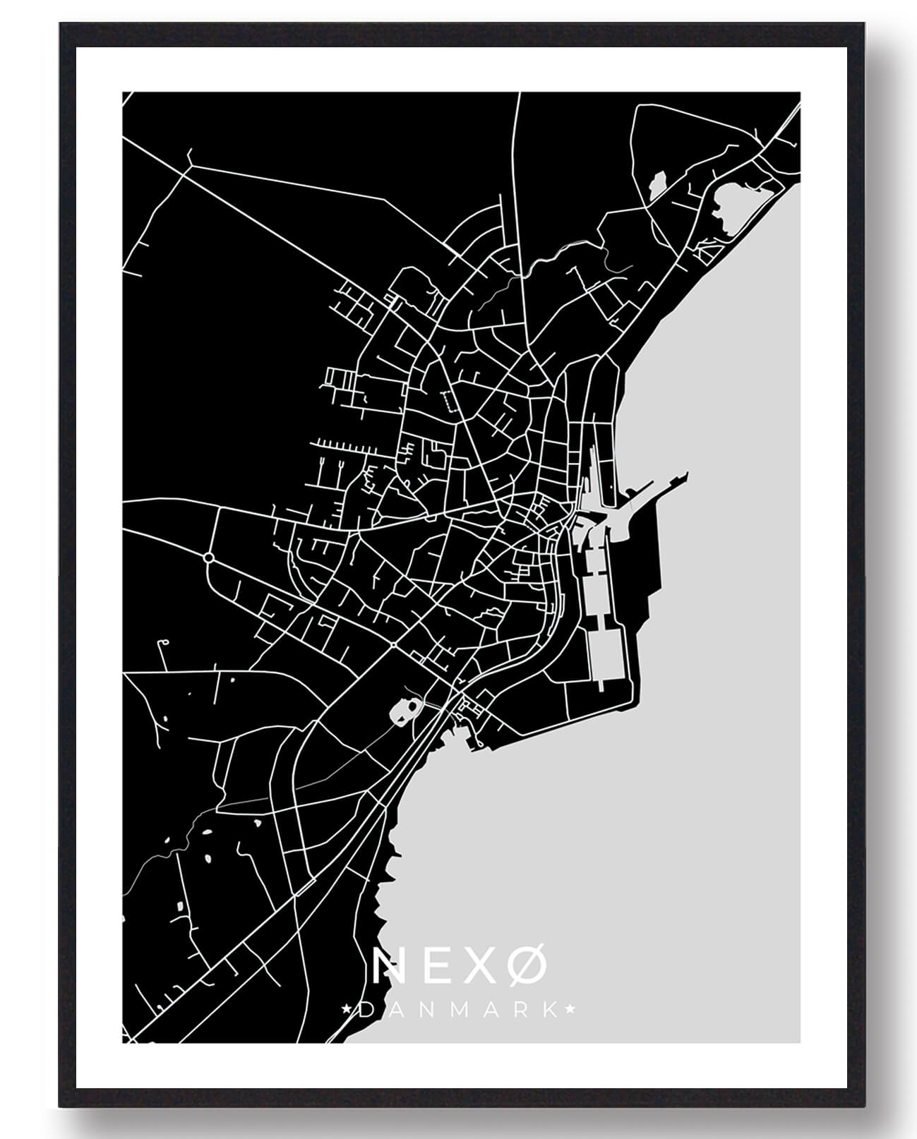 Nexø Plakat Sort
