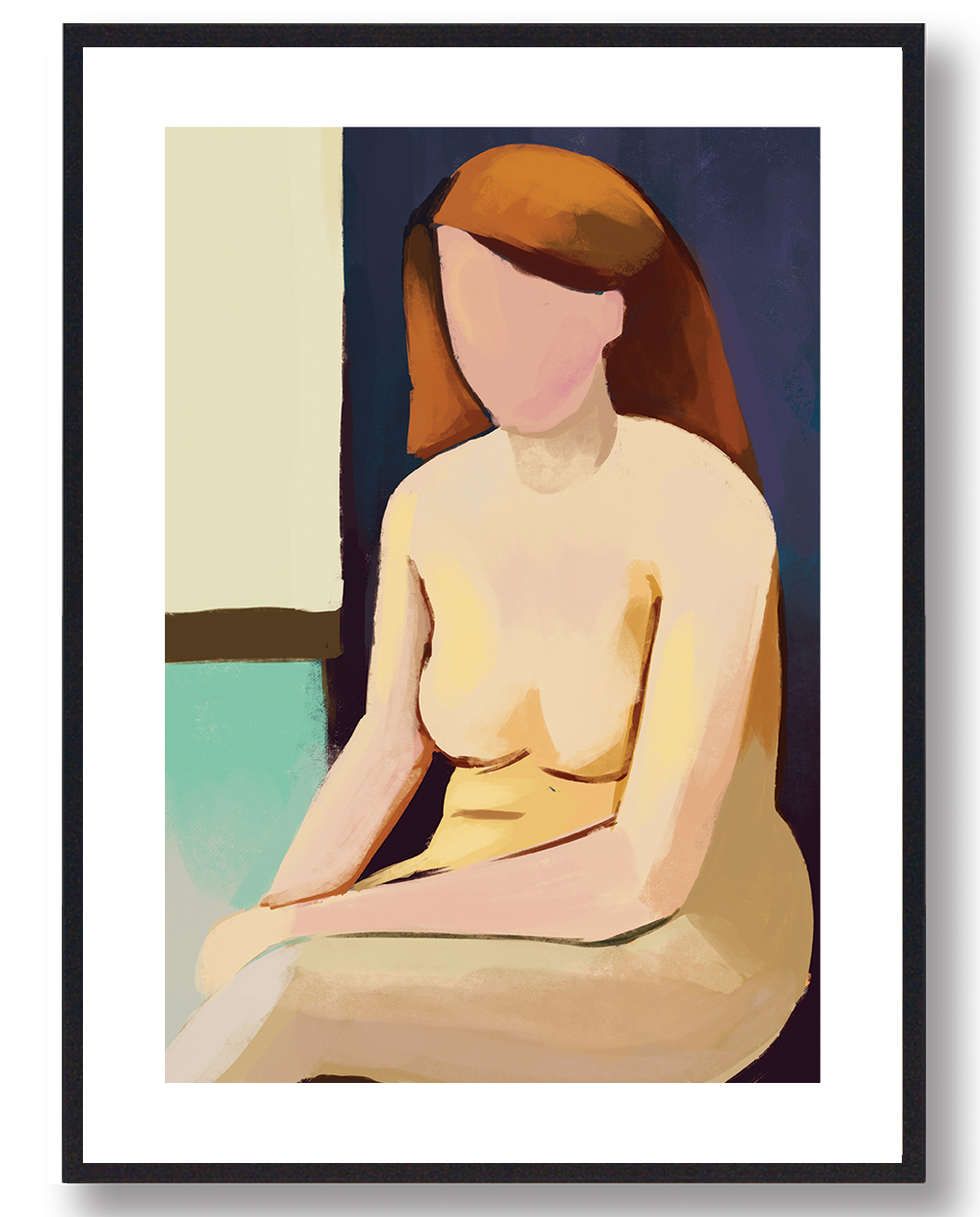 Nøgen Dame Kunstplakat - Moderne Elegance til Dit Hjem