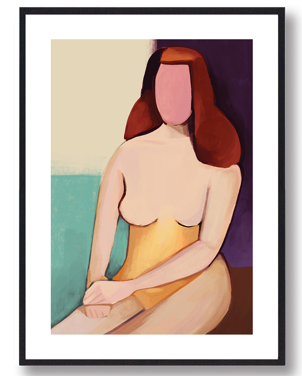 Nøgen Dame Plakat - Topkvalitet Kunst til Væggen