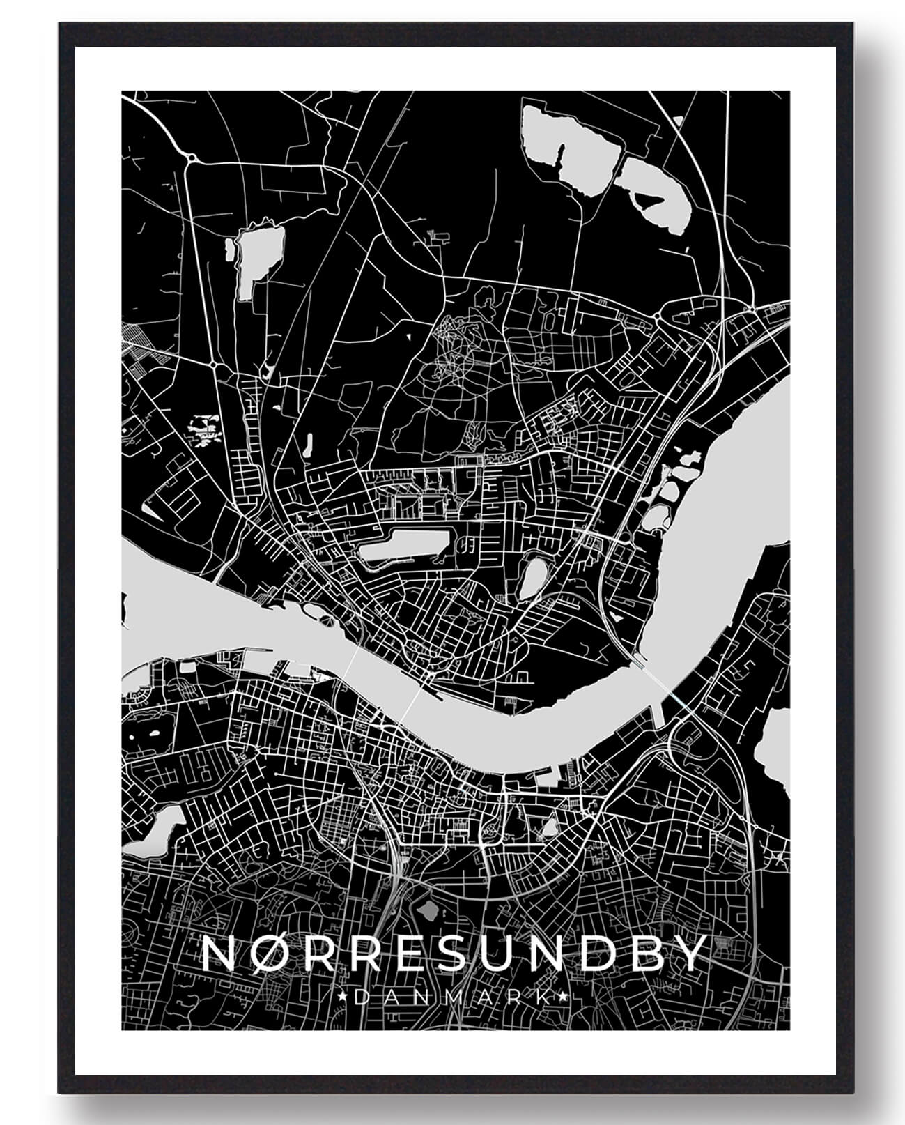 Nørresundby Plakat - Stilfuldt Design til Dit Hjem