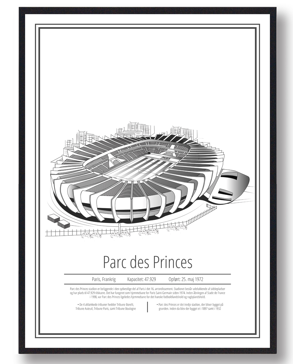 Parc Des Princes PSG Stadion Plakat – Fodboldkunst til hjemmet