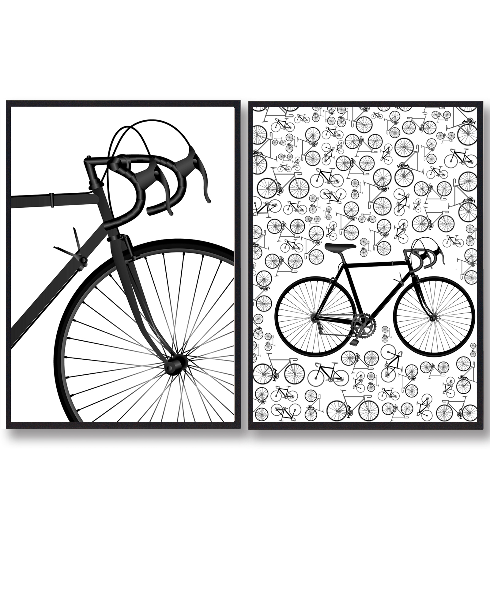 Cykelplakater i Sort – Ideel til Sportsentusiaster!