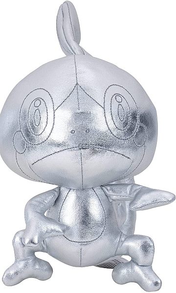 Pokemon Sobble 25th Anniversary: Silver Chrome Plush Bamse 20cm Top Kvalitet