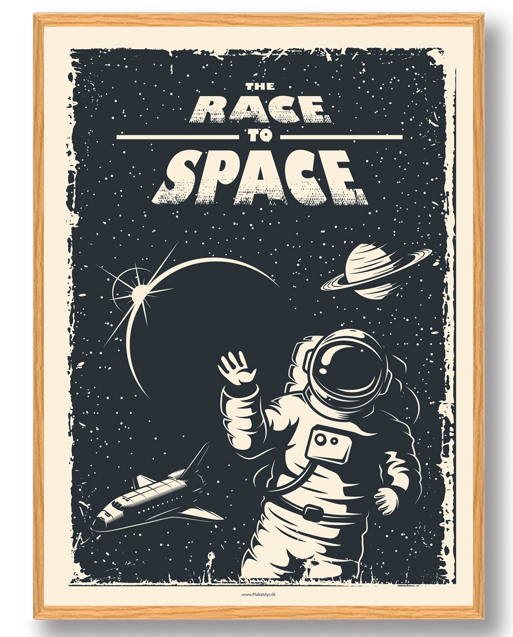Race To Space Plakat - Udforsk Universet!