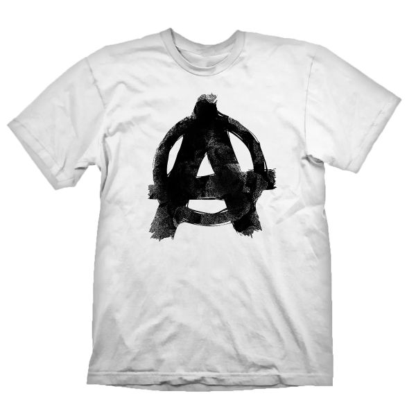 Rage Anarchy Logo Hvid T-shirt - Udsalg!