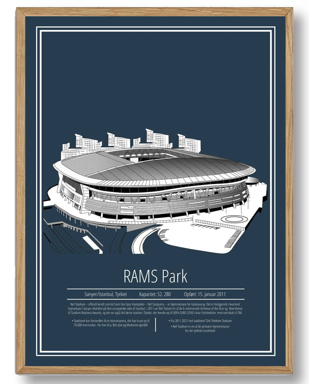 Galatasaray Stadion Plakat til Fodboldfans - Rams Park