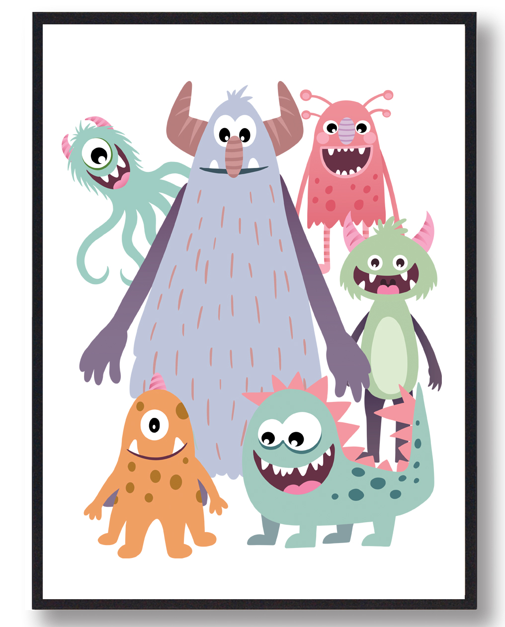 Fascinerende Monsterplakat til Børneværelset - Unik Design