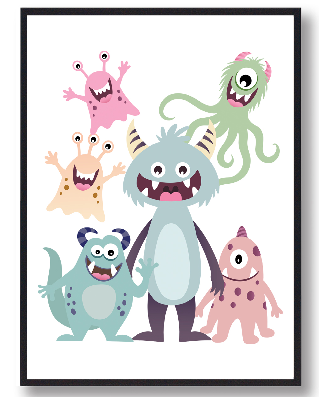 Sød Monsterplakat – Uhyggelig sjov dekoration til hjemmet