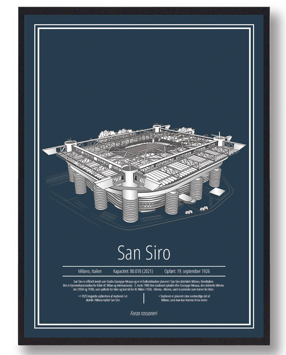 San Siro Plakat – Perfekt til Inter Milan Fans