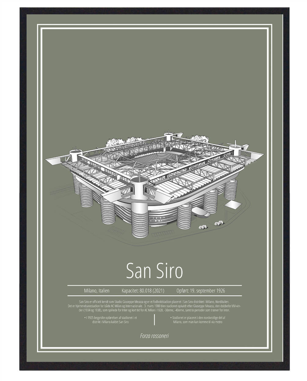 San Siro Inter Milan Stadion Plakat