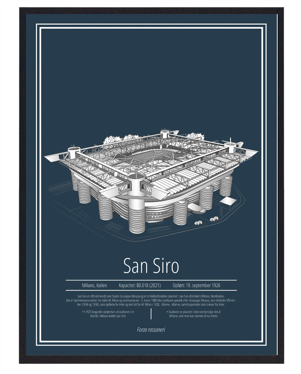San Siro Inter Milan Stadion Plakat