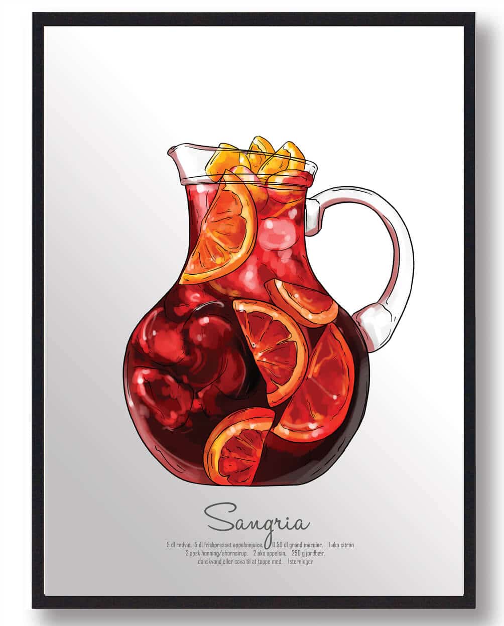 Sangria Drink Plakat - Frugtig Festlighed til Væggen!