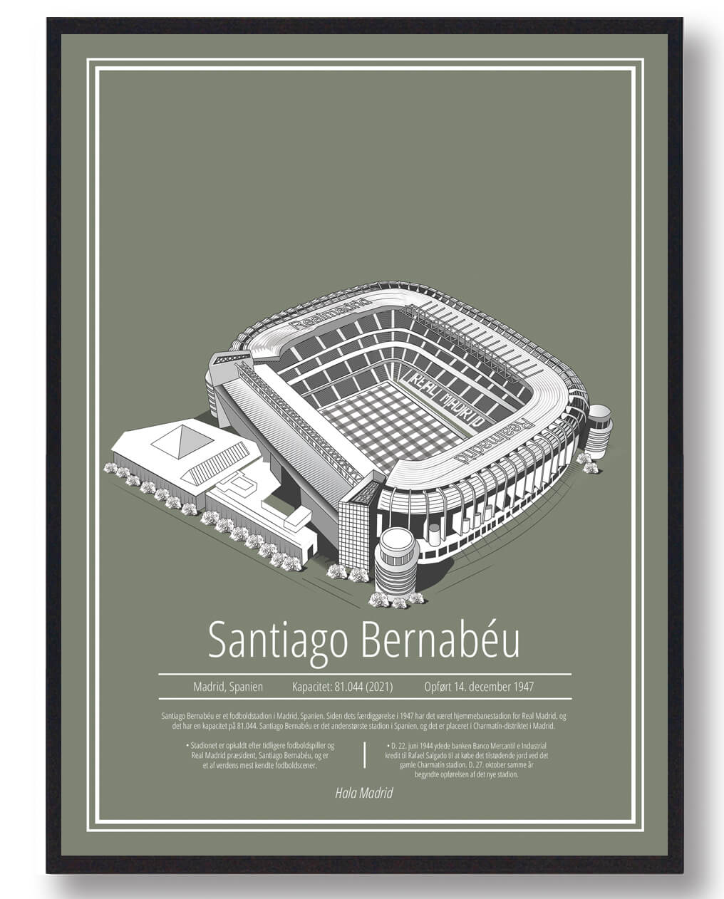 Santiago Bernabeu Plakat – Real Madrid Fanartikel