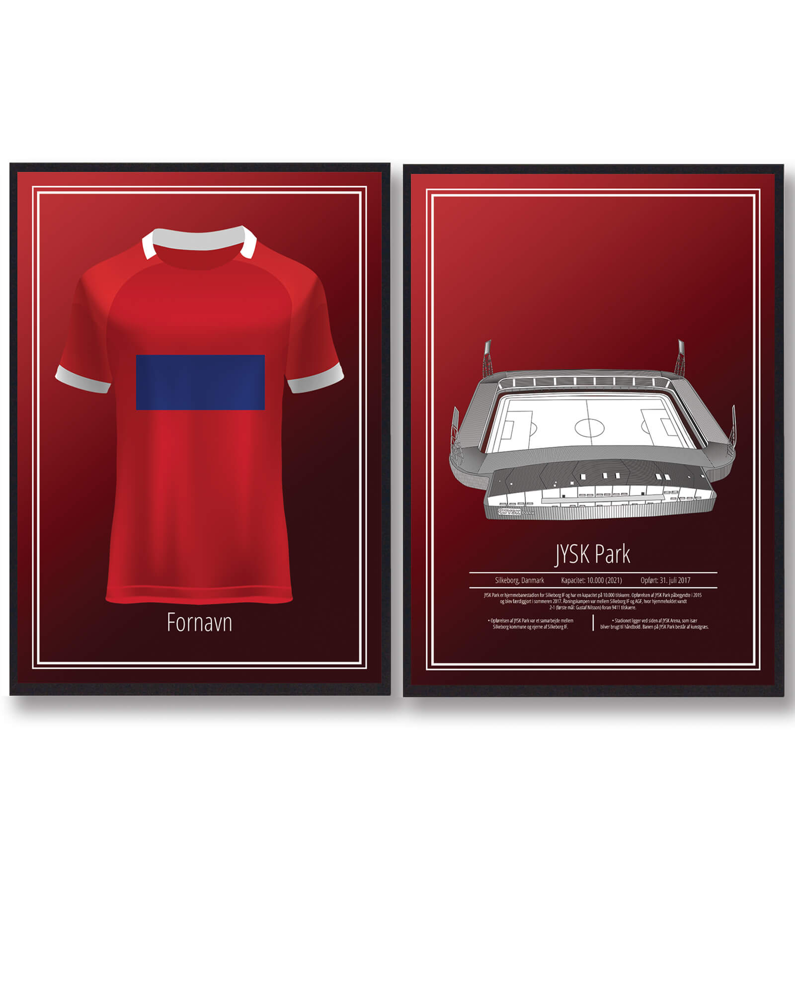 Silkeborg Fodbold Plakatsæt - Hyldest til Trøje og Stadion