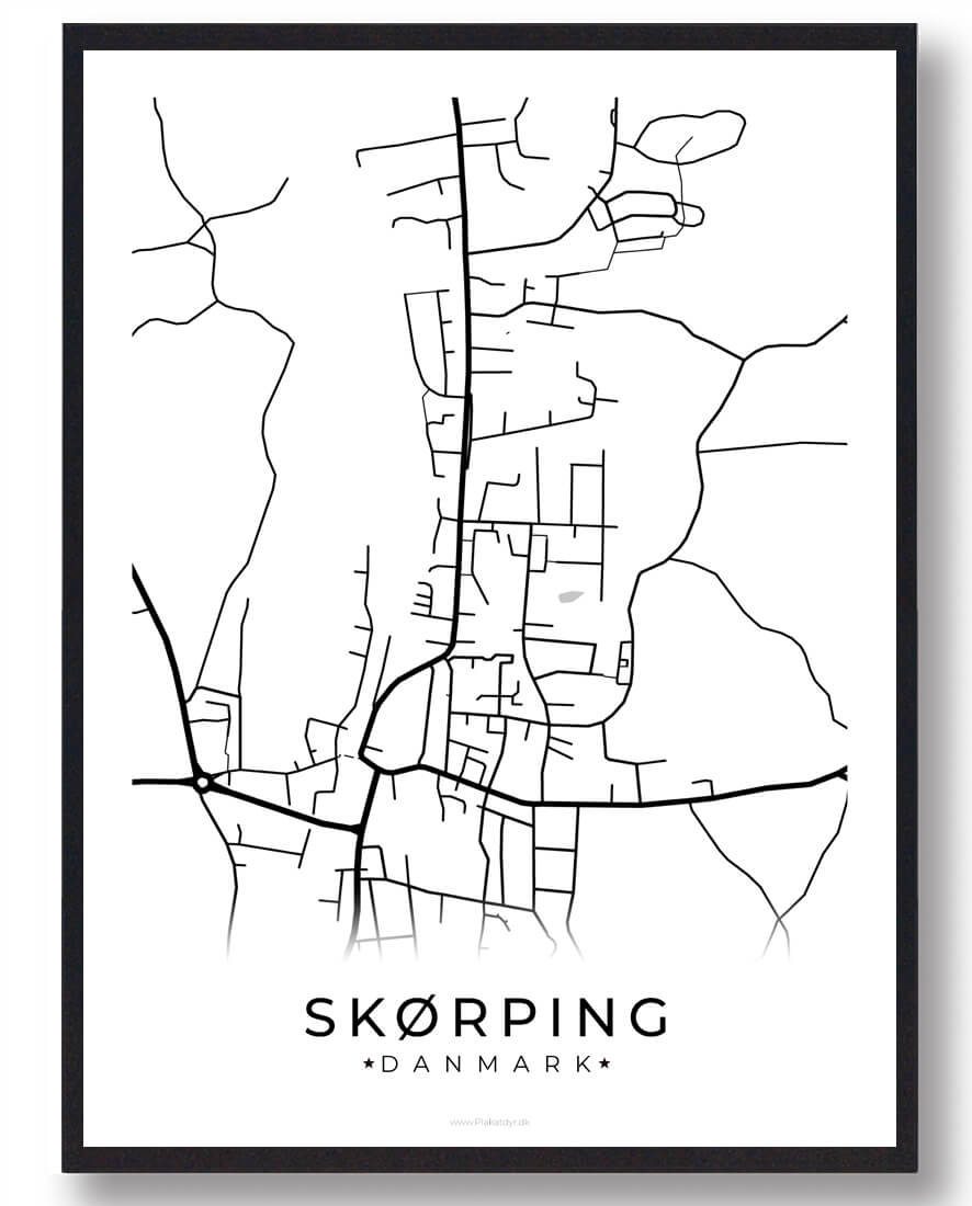 Skørping Byplakat - Hvid til Fantastisk Pris!