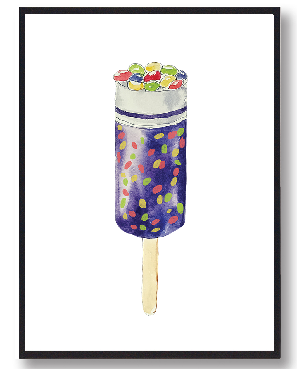Smarties Is Håndtegnet Plakat - Farverig Kunst til Dit Hjem