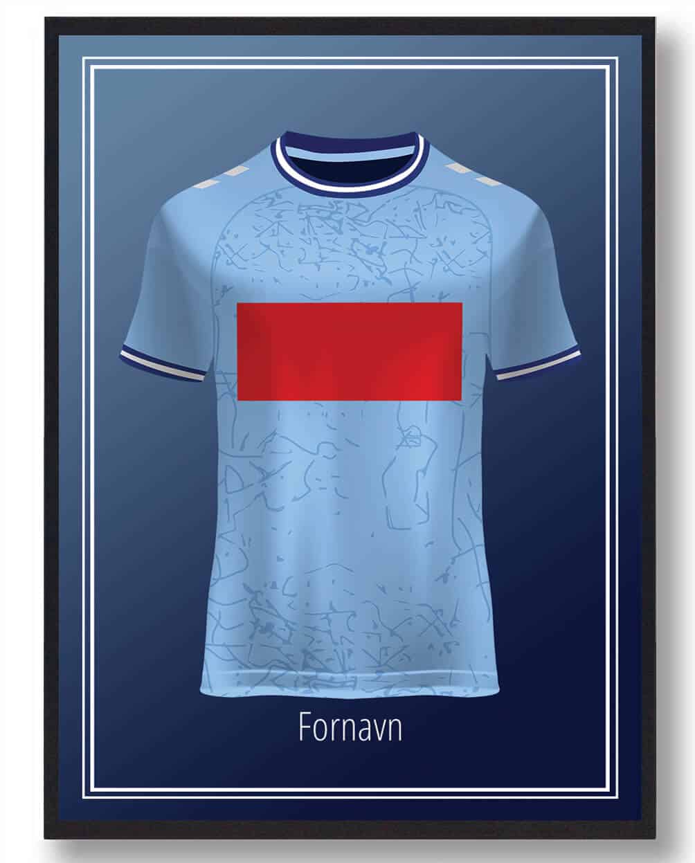 Sønderjyske Trøje med Navn – Unik Plakat til Fans!