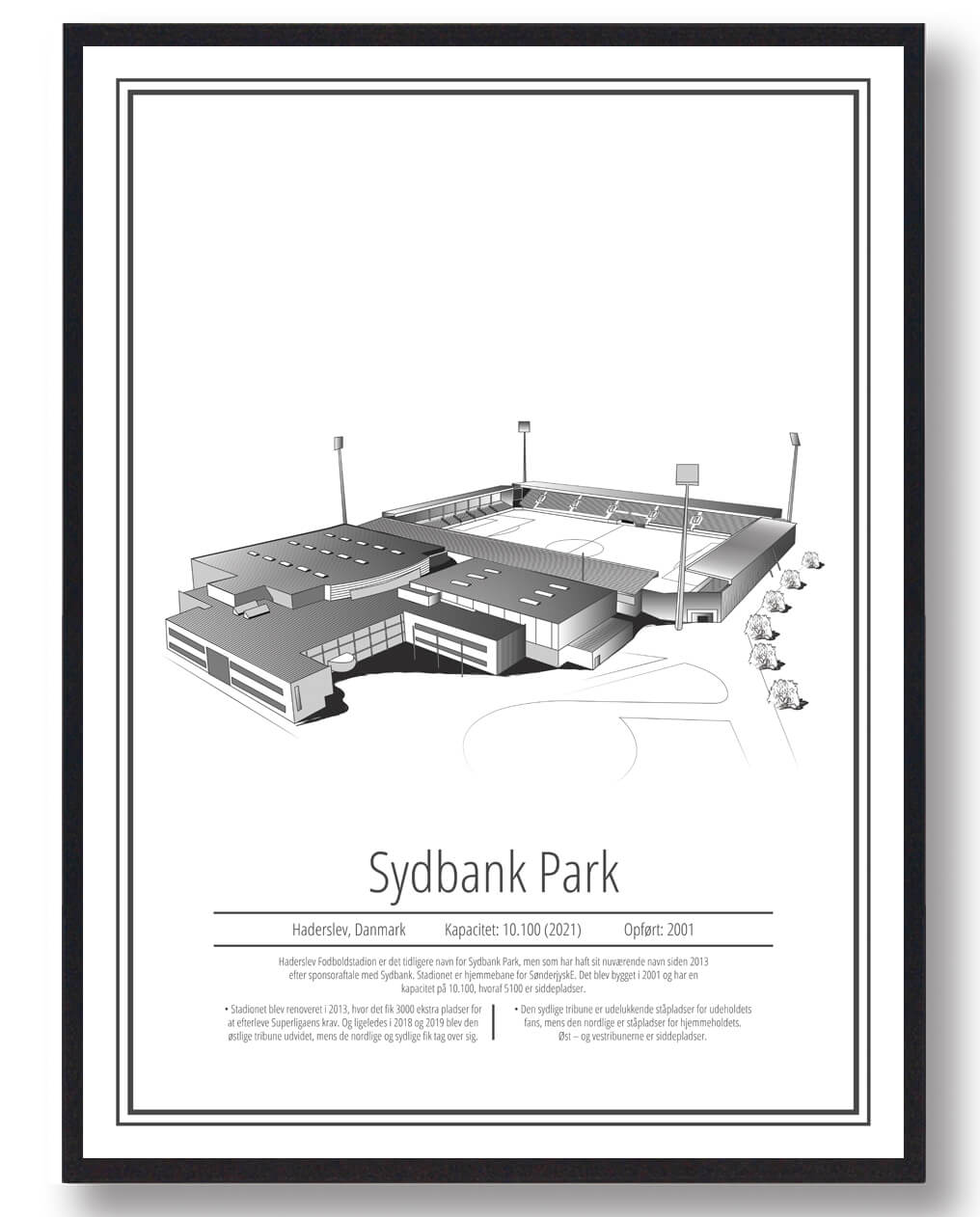 Sønderjyske Stadion Plakat til Fodboldfans - Must-Have!
