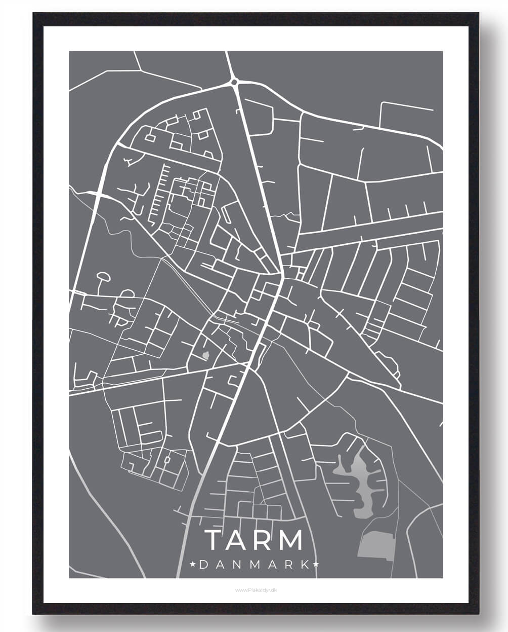 Grå Tarm Plakat - Få den nu hos Plakatdyr.dk!