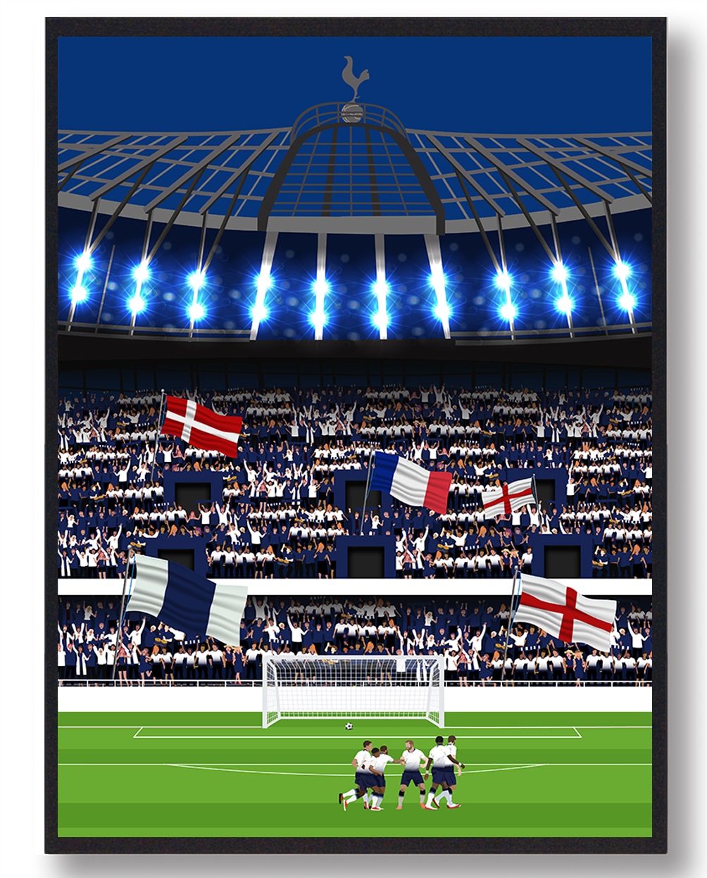 Tottenham Fodboldplakat – Oplev spændingen fra stadion!