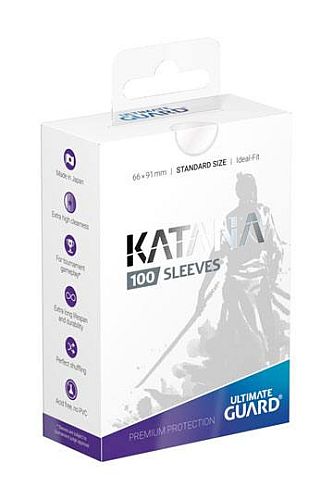 Ultimate Guard Katana Sleeves Kortlommer Standard Size Transparent 100 Sleeves