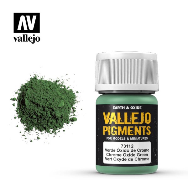 Vallejo Pigmenter Chrome Oxide Green 35ml - Black Friday Tilbud!