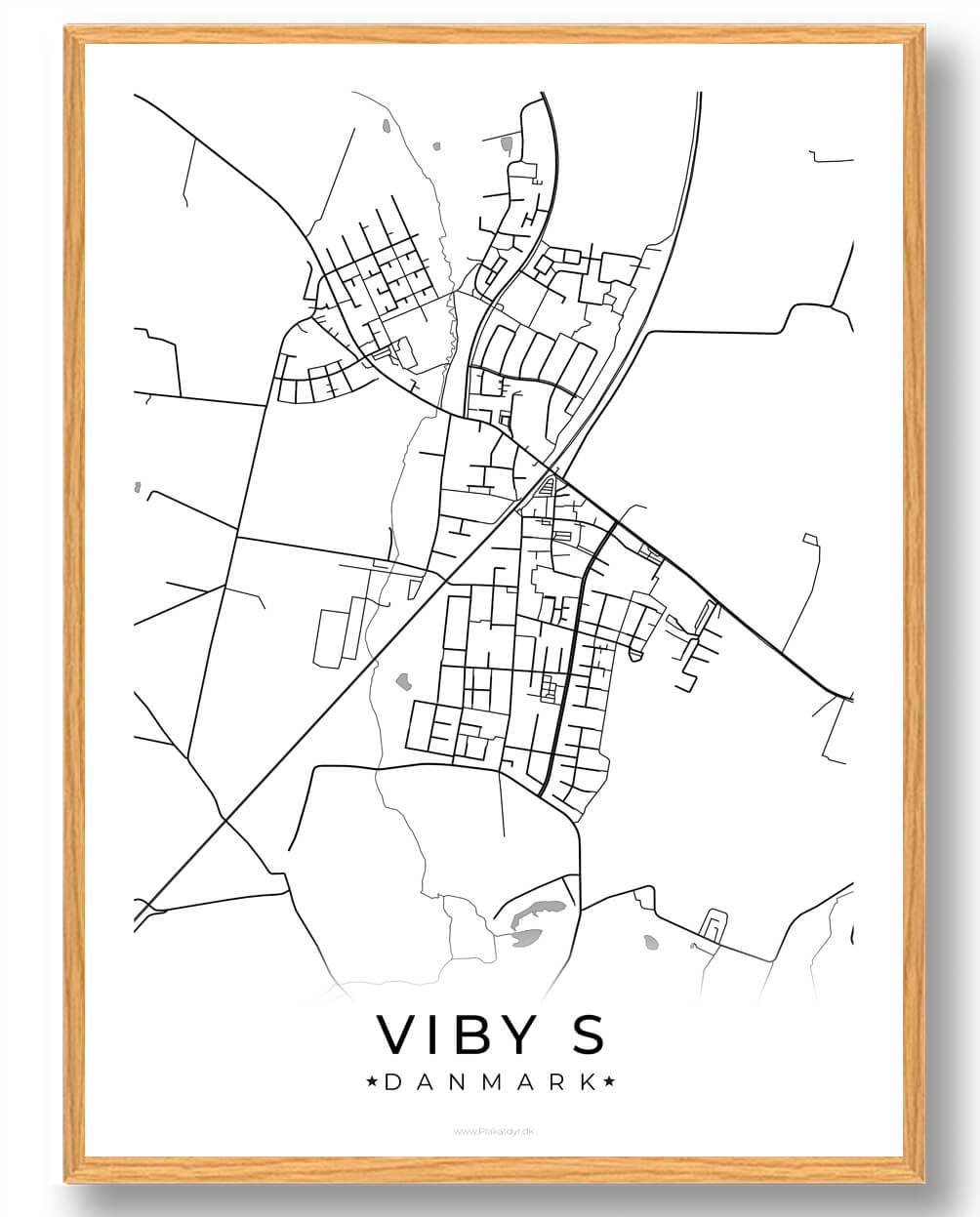 Viby By Plakat Hvid