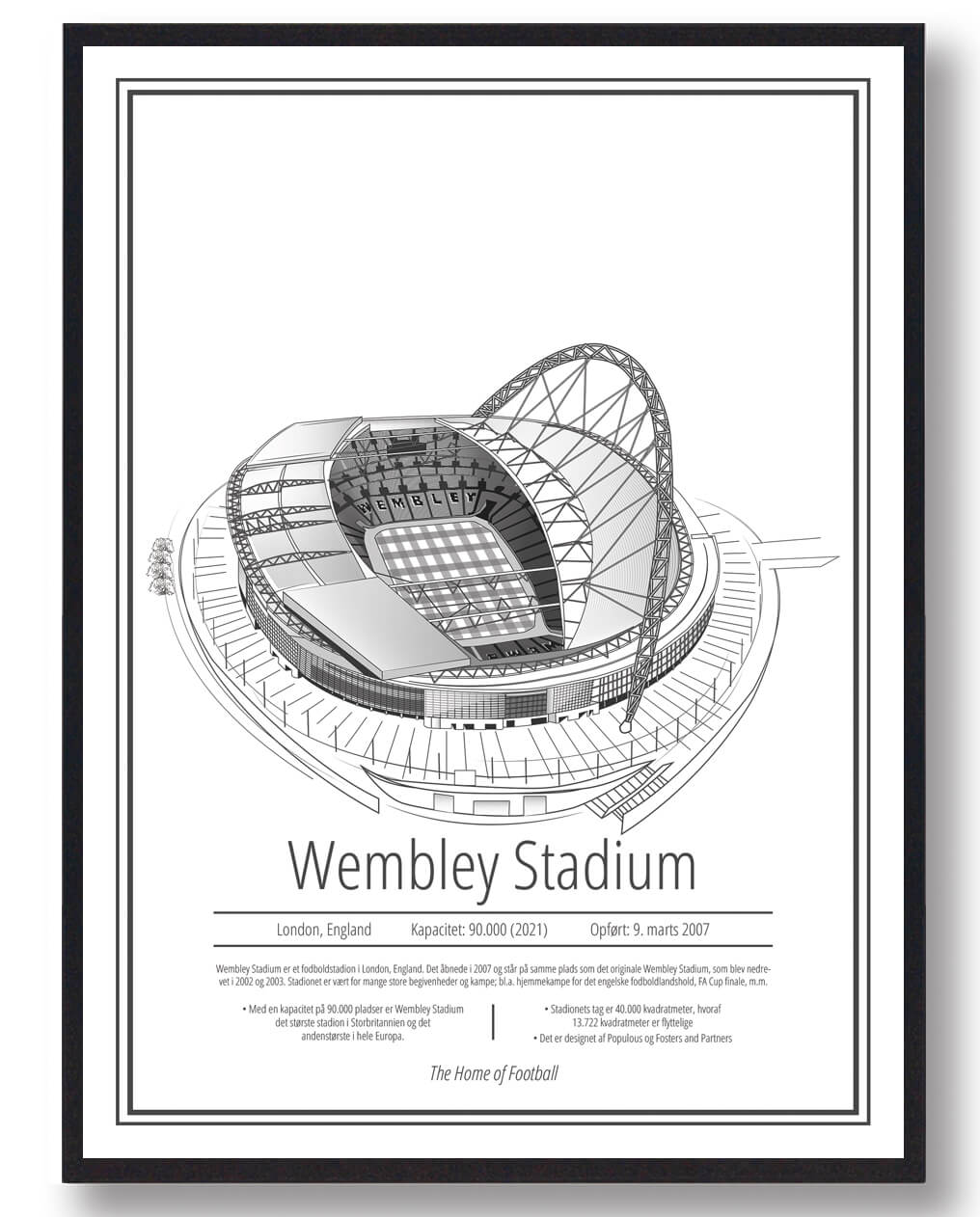 Wembley Stadion Plakat – Ideel til fodboldentusiaster!