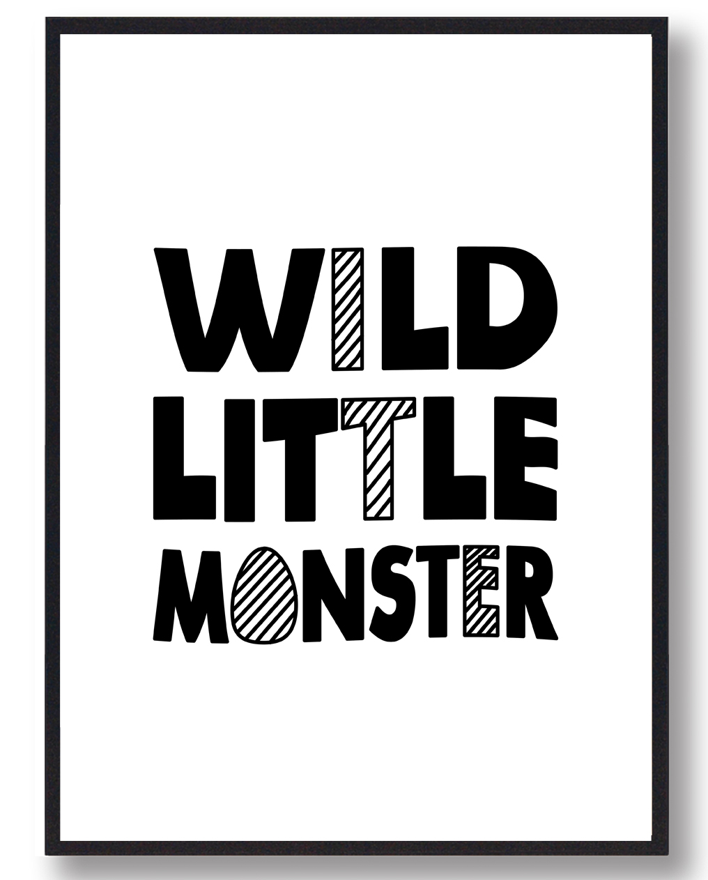 Vild Lille Monster Plakat til Børneværelset - Skab Fantasi!