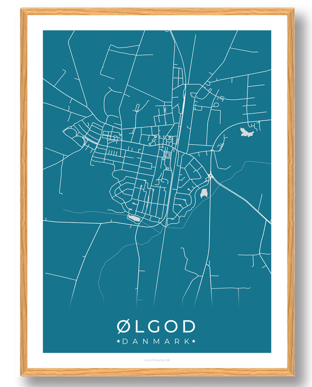 ølgod By Plakat Blå
