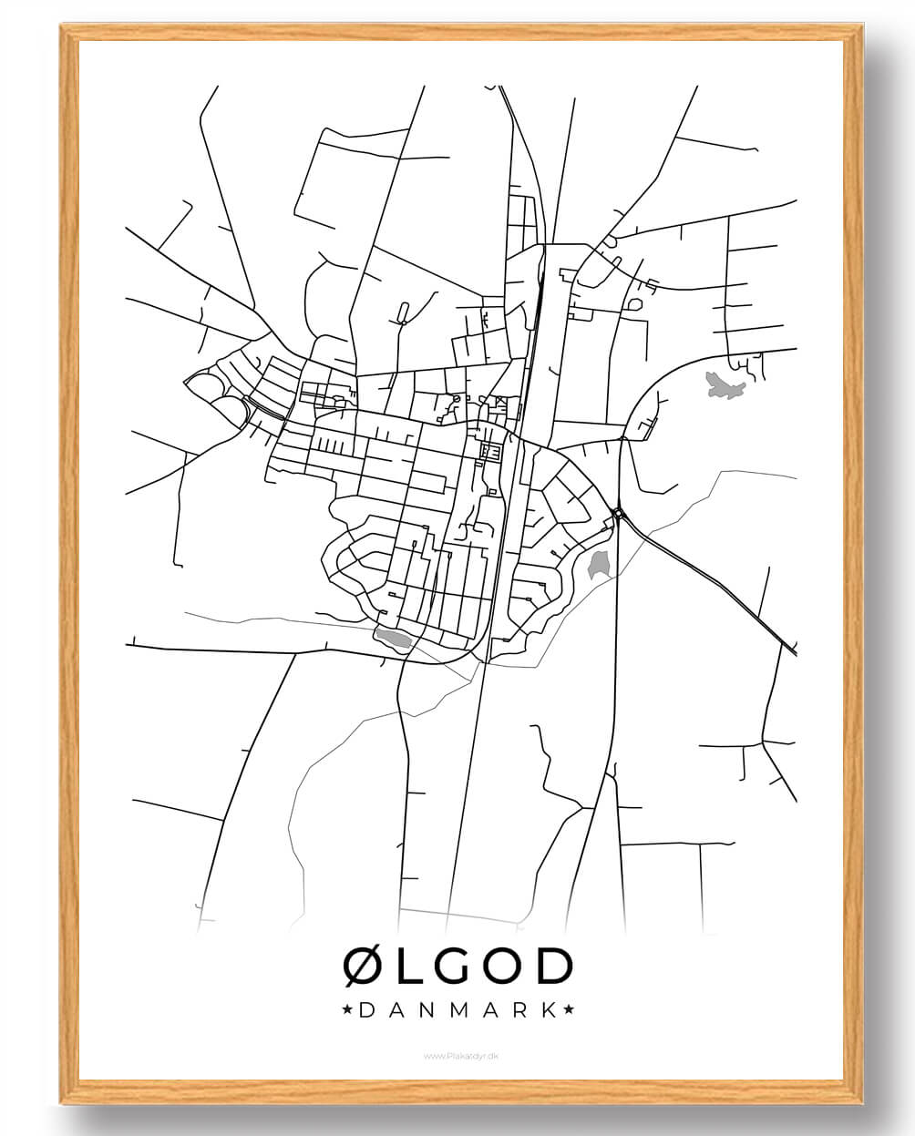 ølgod By Plakat Hvid