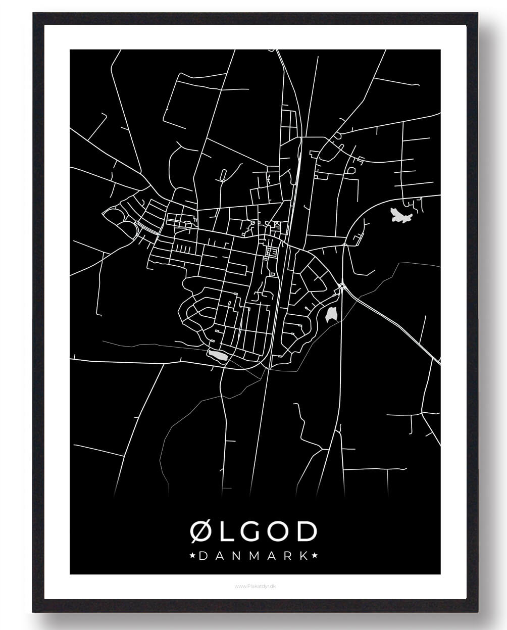 ølgod By Plakat Sort