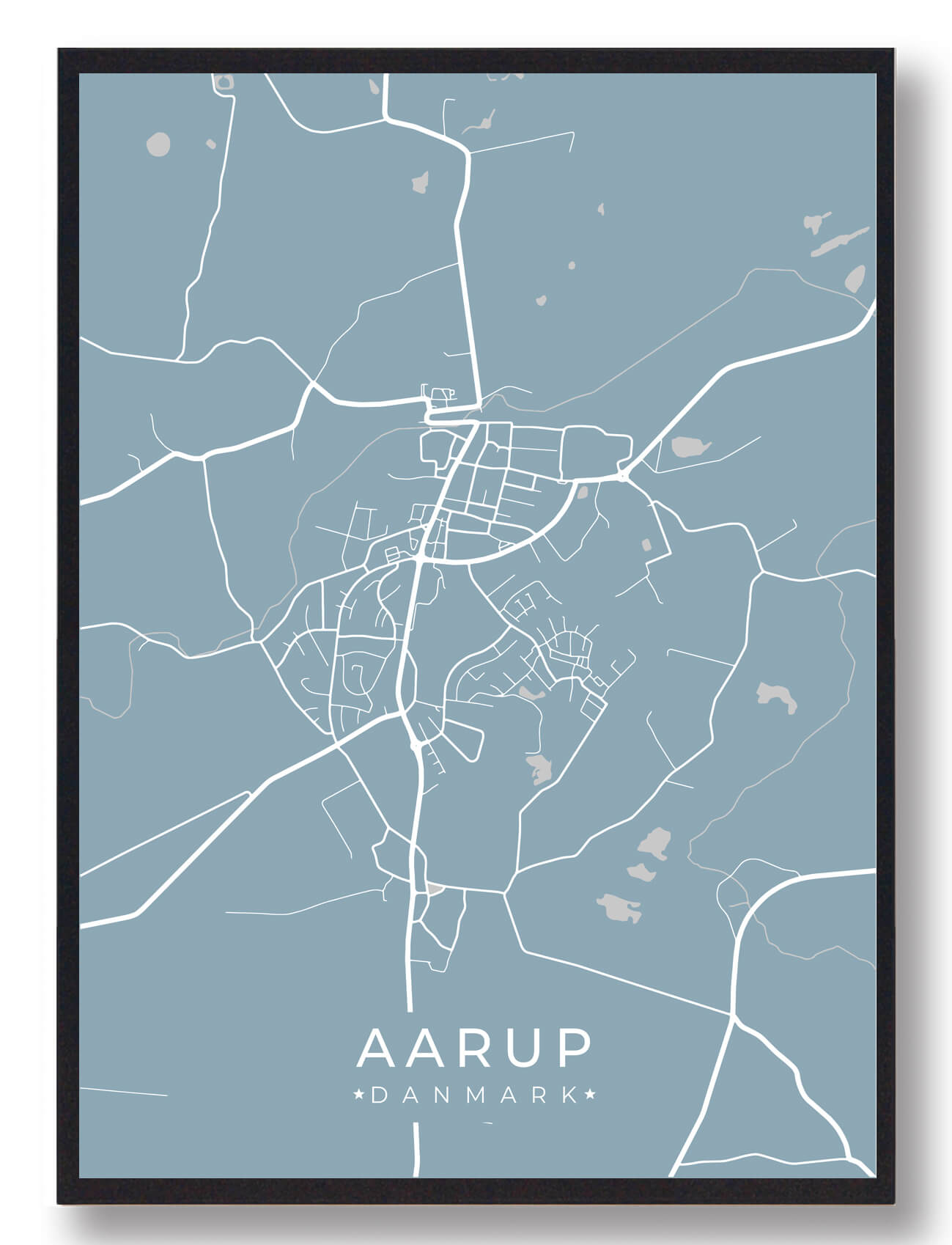 Aarup Plakat i Lyseblå – Fantastisk gaveidé!