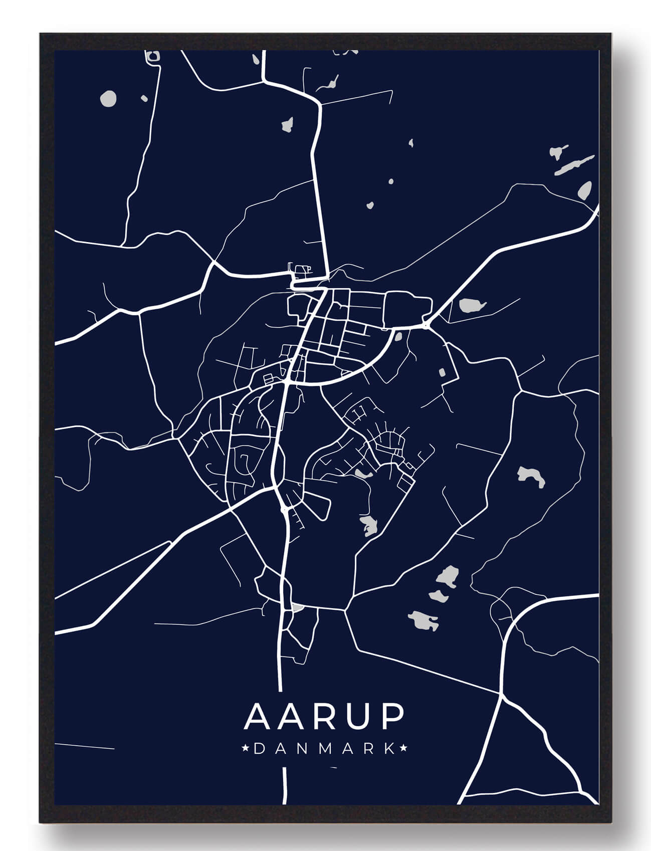 Aarup Plakat i Mørkeblå – Ideel Gave til Enhver Anledning!