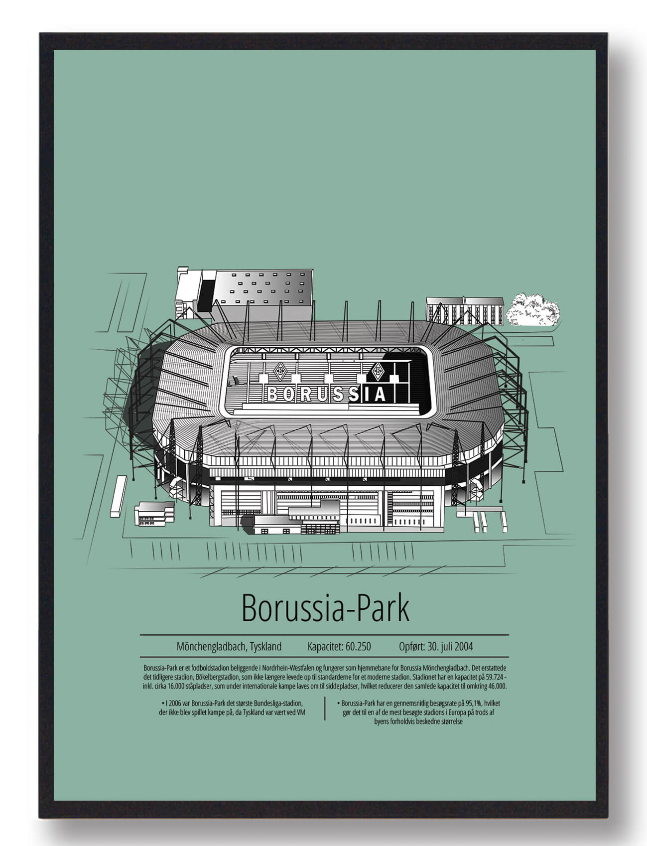 Borussia Park - Borussia Mönchengladbach Plakat