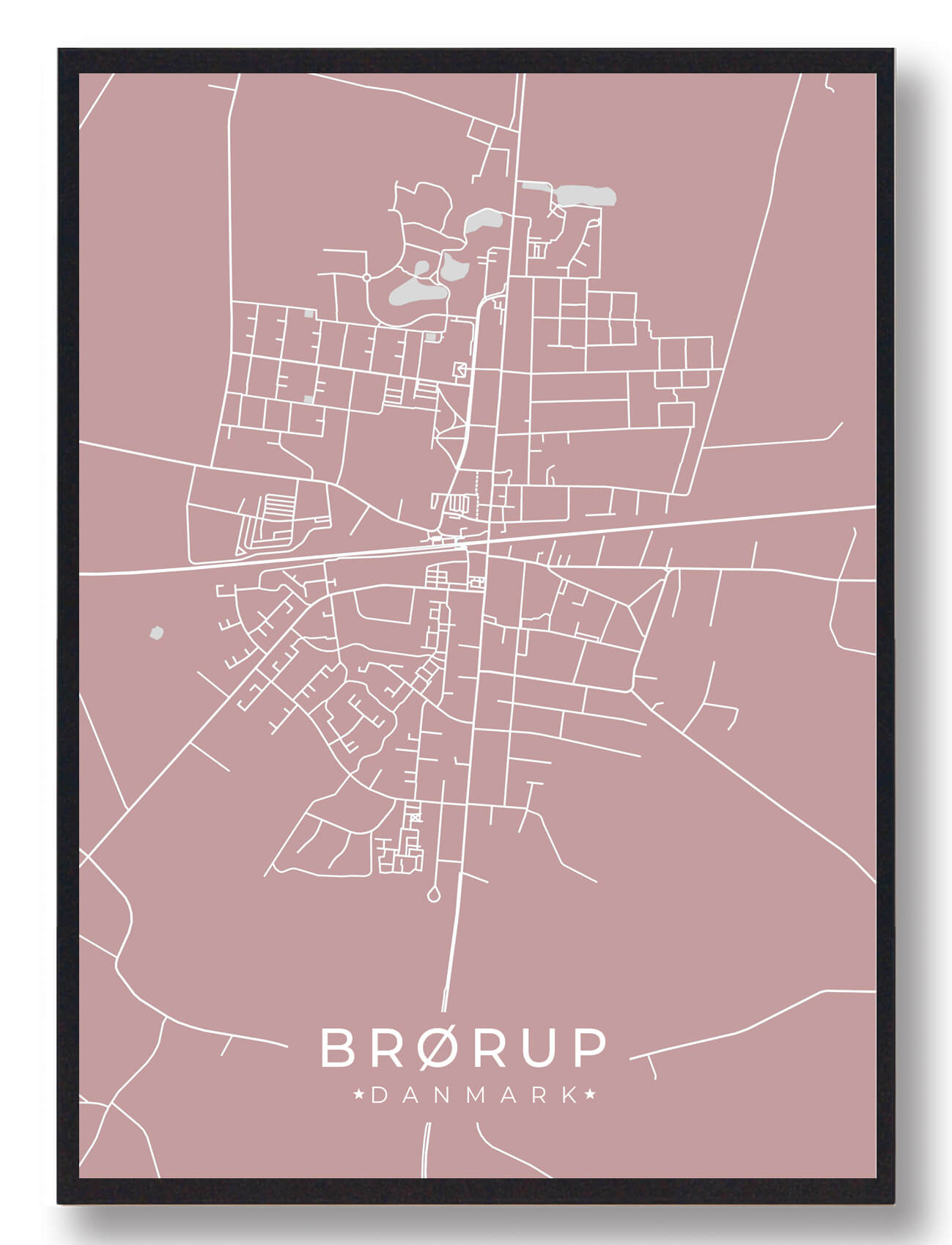 Brørup Plakat - Rosa til Gaveidéer i Syddanmark