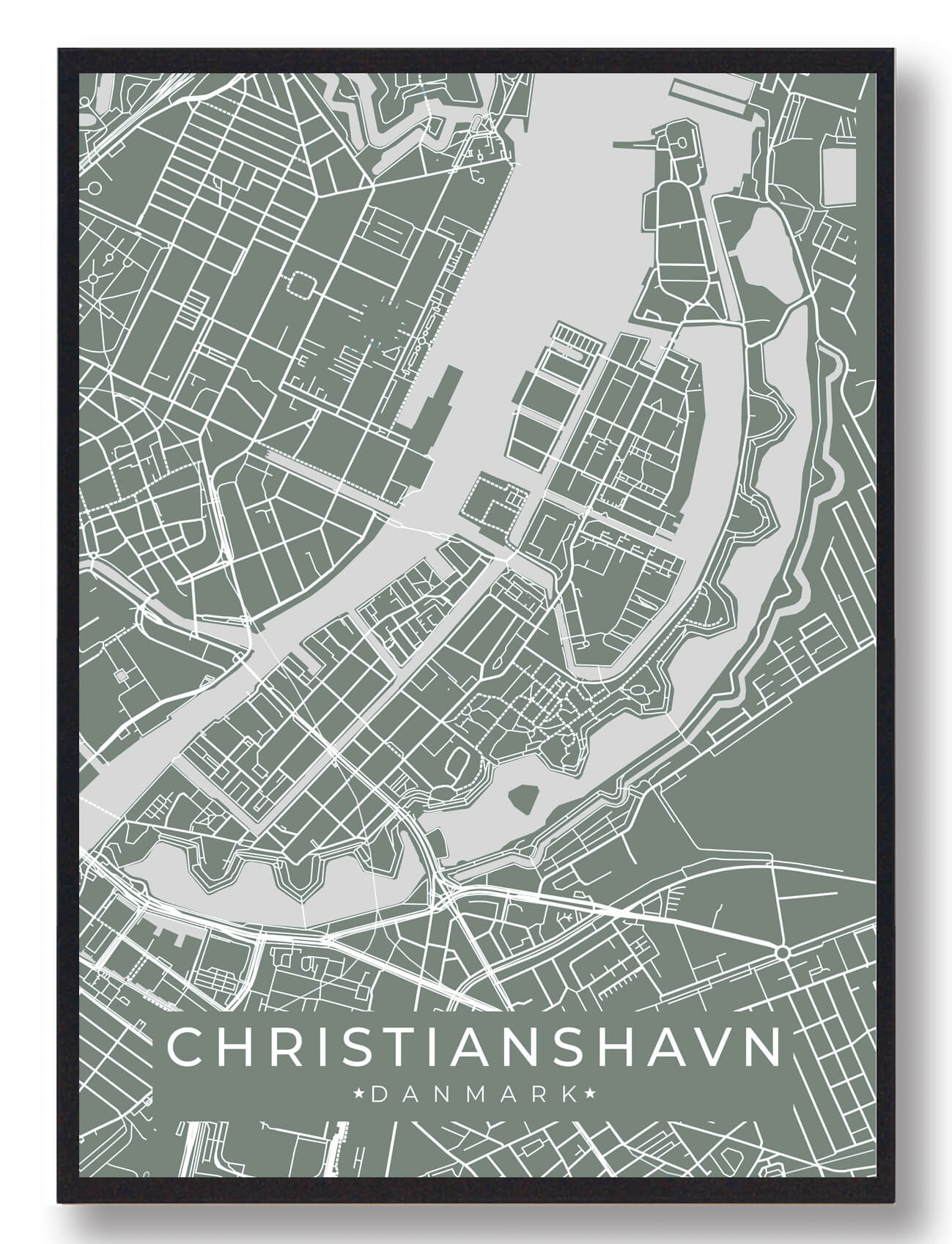 Christianshavn Byplakat - Grøn Stemning til Dit Hjem
