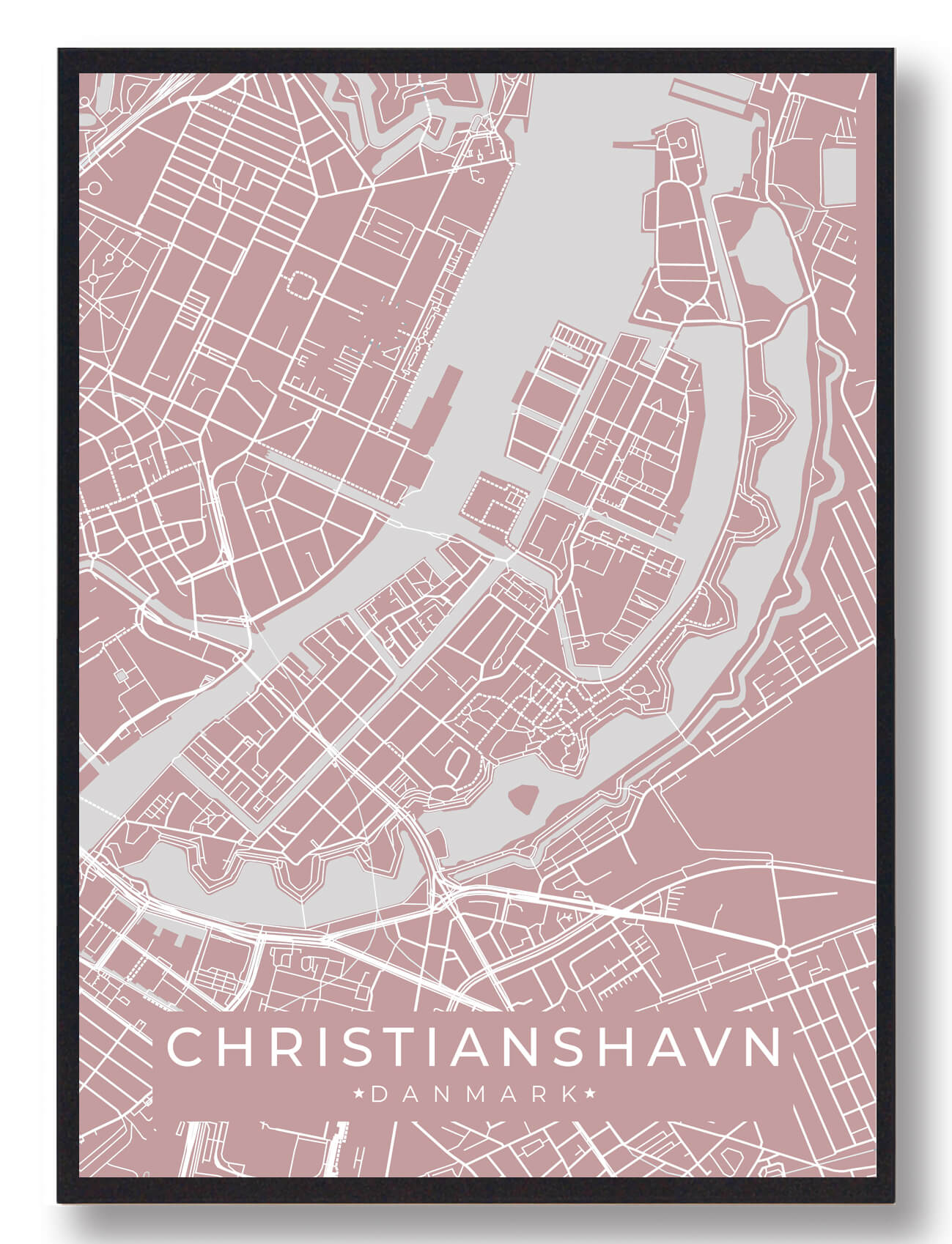 Christianshavn Byplakat i Rosa - Perfekt til Boligen!