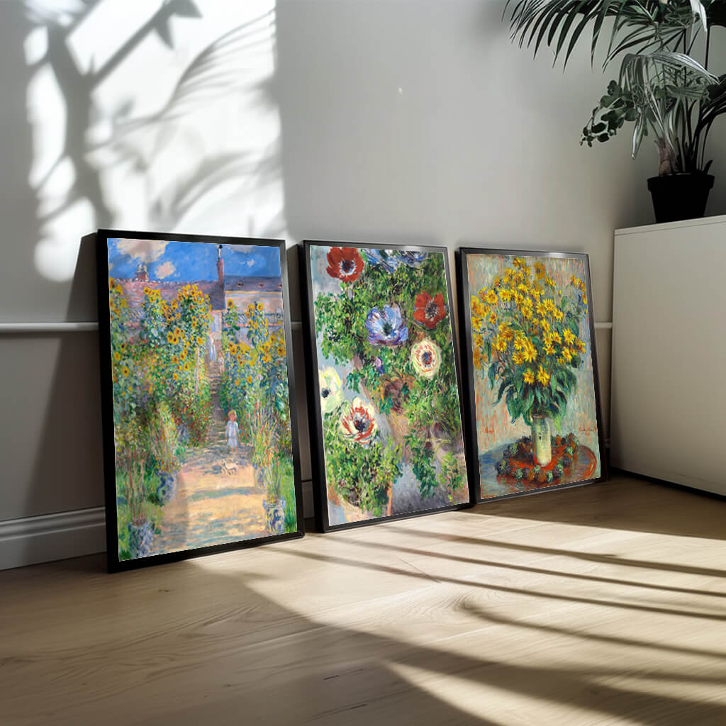 Trio Plakatsæt med Claude Monet – Skøn Kunst til Væggen