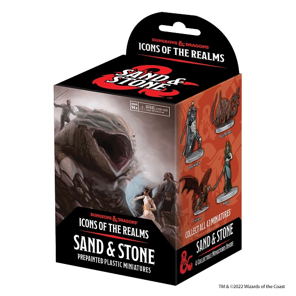 Fantasy Miniatures: Sand & Stone Booster Pakke Figurines